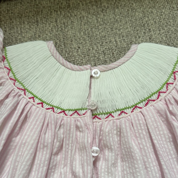 Pink Ruffled Kids Dress - Picture 5 of 5
